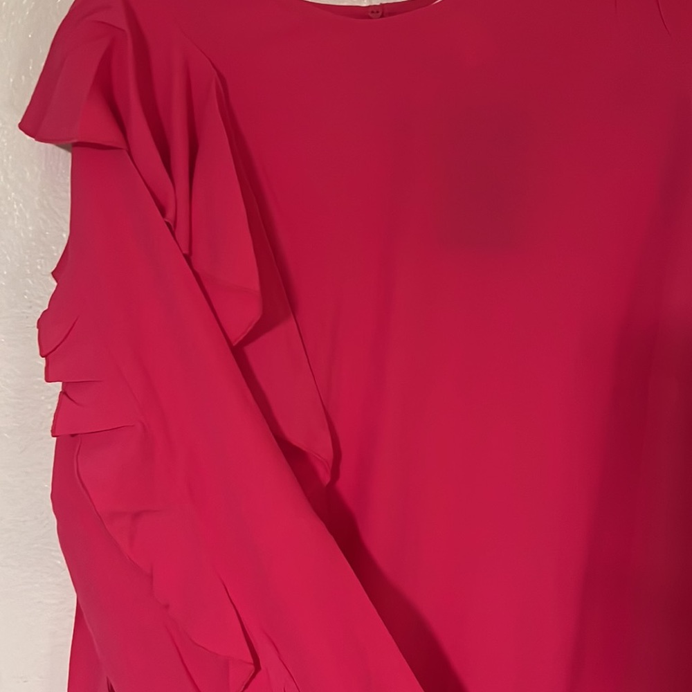 H&M Hot Pink Ruffle Maxi Dress - Picture 4 of 4